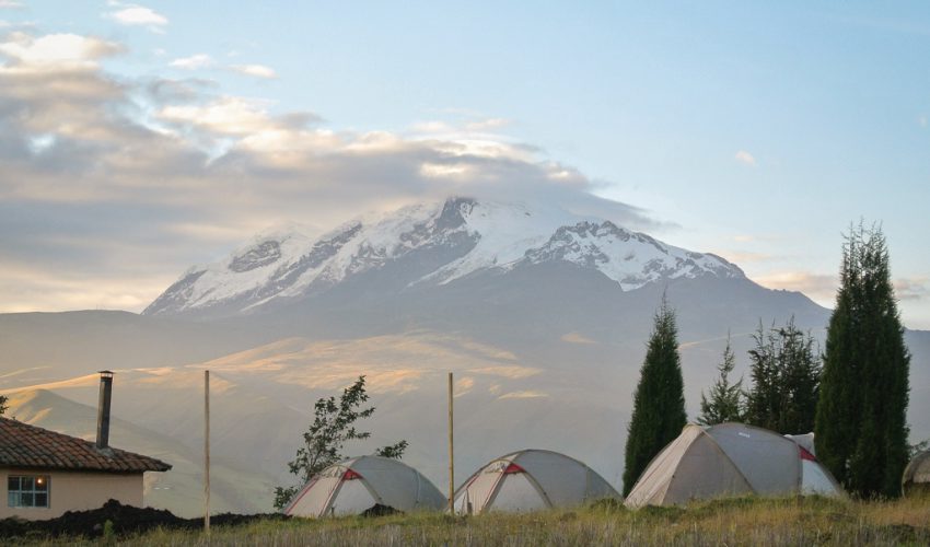 Ecuador Trek camp tents.