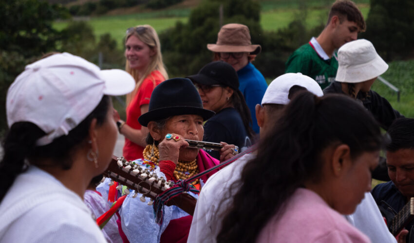 Dancing with Ecuador Community.