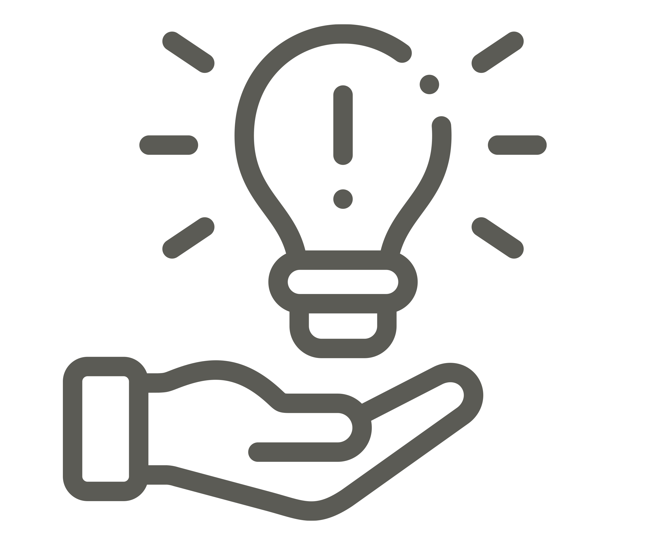 Light bulb in hand