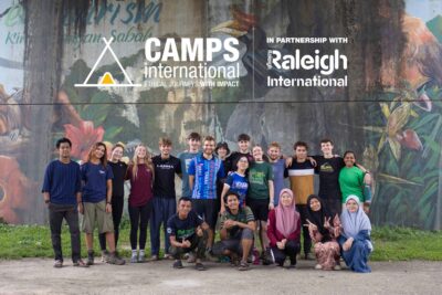 Borneo students group photo, Borneo Panau Expedition in Partnership with Raleigh International