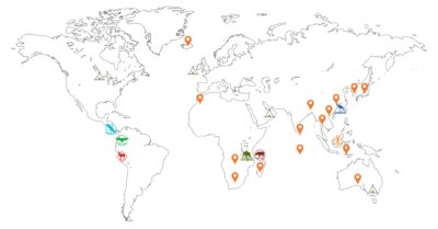 abc expedition locations on a world map