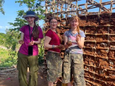 house building project work, Camp Tiwi, Kenya