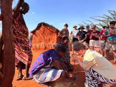 maasai tribe fire starting, camp mama mercy, kenya